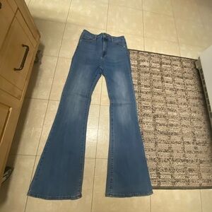 Stylish Blue Flare Jeans for Women